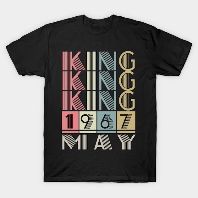 1967 - King May Retro Vintage Birthday T-Shirt by ReneeCummings